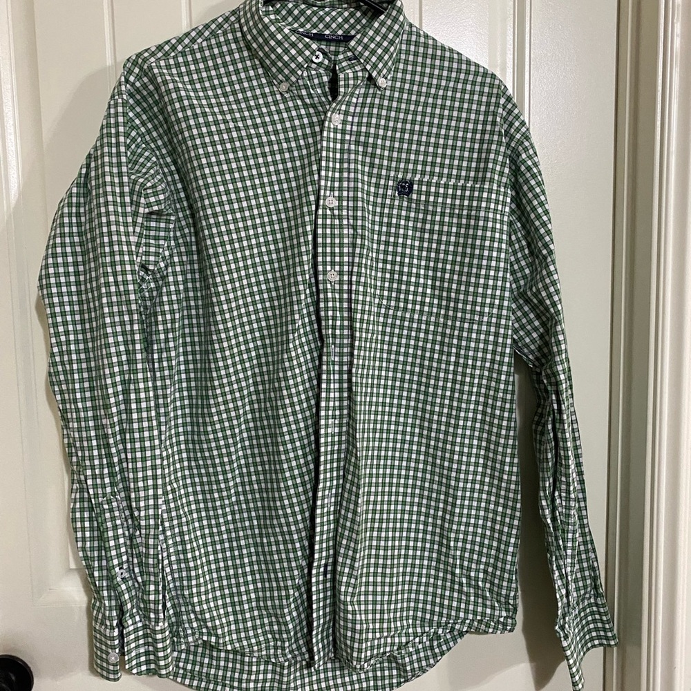 Cinch Green Casual Button Down Shirt